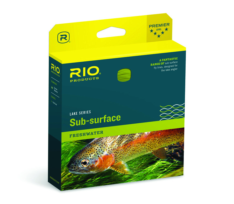 Rio In Touch Camolux Sub-Surface Freshwater Lake Series WF Intermediate Clear/Camo Fly Line
