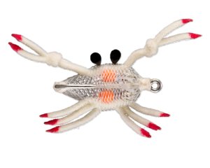Clear crab fly for permit and bonefish