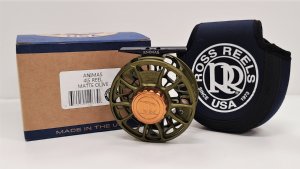 ross animas fly reels - Matte Olive