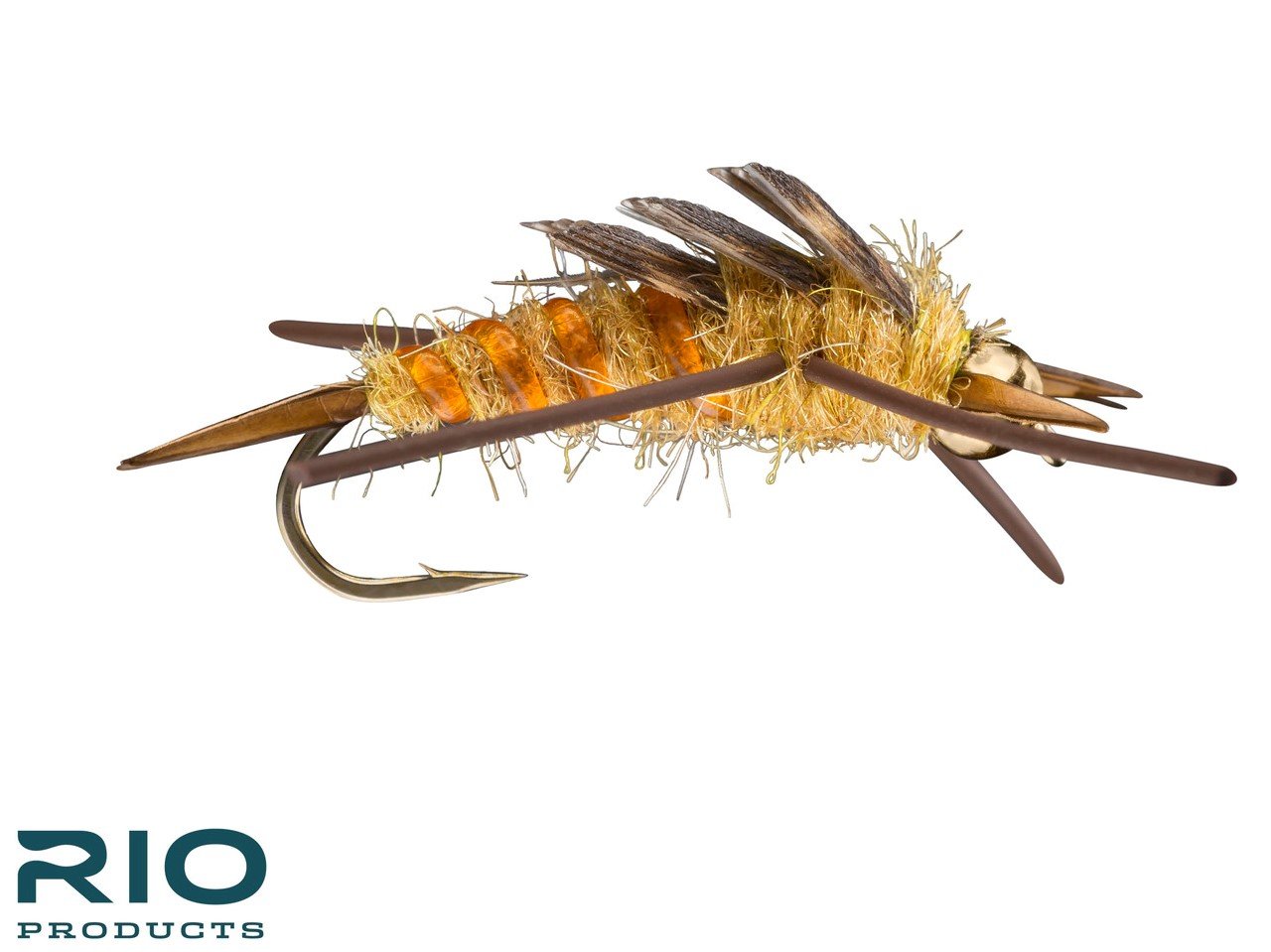 Rubber Legs Stonefly Nymph Bead - Gold