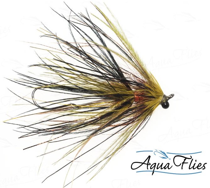 Stu's Ostrich Mini Intruder - Blue Black #4 - BC Steelhead Flies - Alaska  Fly Fishing Goods