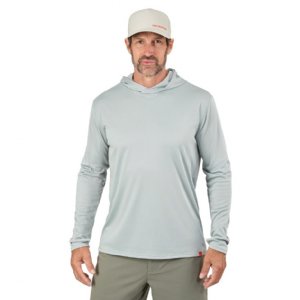 Grundens Tough Sun Masked Hoodie - Iceberg