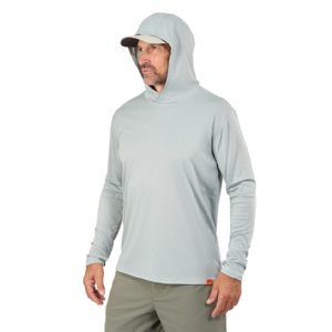 Grundens Tough Sun Masked Hoodie - Iceberg