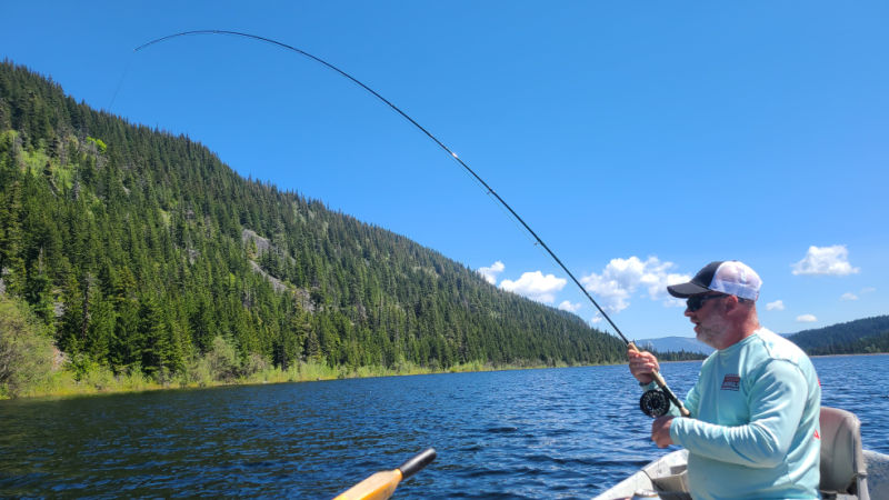 Travis Duddles casting his 5wt 5wt Fly Fishing