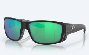 Costa Tuna Alley Pro Matte Black with Green Mirror 580G